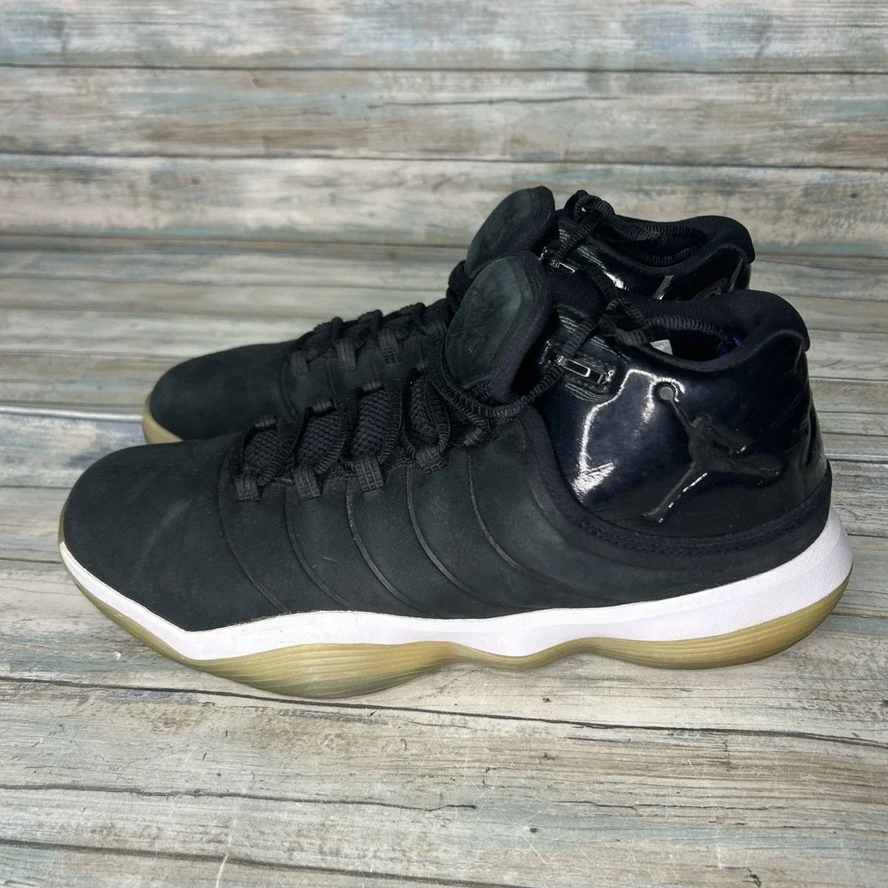 Nike Mens‎ Air Jordan Superfly 2017 Sneakers Leather Size US 11 Black